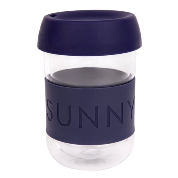 2/$25 *Set of two* Reusable Glass Eco Coffee Cups NIB - Picture 1 of 5